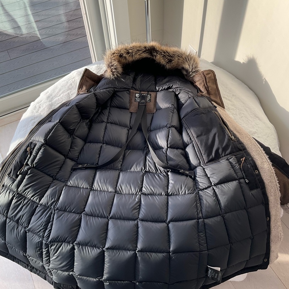 Kohl Arktik Down Black Brown Parka Size Small View 2